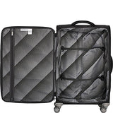 It Luggage 27.4" Quilte Lightweight Expandable Spinner, Black