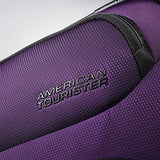 American Tourister Zoom 4 Piece Bundle | 21", 25", 28", Travel Pillow (Purple)