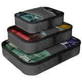 Packing Cubes - 4 pc Set Luggage Organizer - Bonus Shoe Bag Included - By Bingonia Travel