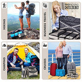 Pro Packing Cubes 6 Piece Lightweight Travel Cube Set of Compression Organizers