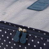 Packing Cubes,Mossio 7 Set Travel Organizers Backpack Waterproof Storage Bags for Trip Blue Circle