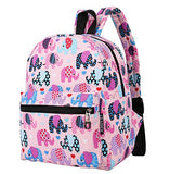 Lightweight Canvas Backpack For Women, Teens And Kids (Elephant Pink Small V2)