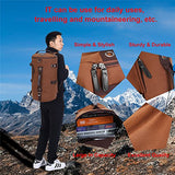 Men's Large Capacity Mountaineering Canvas Backpack Fashion Travelling Shoulder Bag