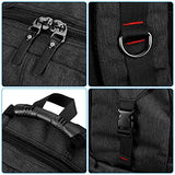 Kaka Terylene Fabric Backpack For 17-Inch Laptops Black New