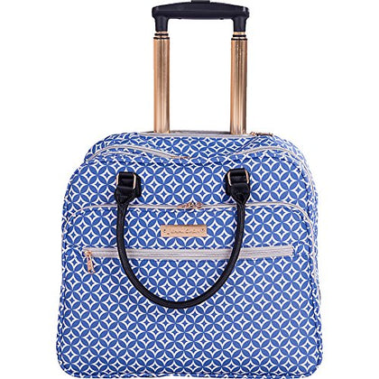 Jenni Chan Aria Stars 18" Wheeled Tote Blue