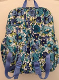 Vera Bradley Lighten Up Campus Backpack Blueberry Blooms