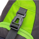 ABage Crossbody Hiking Backpack Waterproof Sling Daypack Back Pack Side Travel Gym Bag, Green