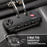 Coolife Luggage Expandable Suitcase 3 Piece Set with TSA Lock Spinner 20in24in28in (sliver)