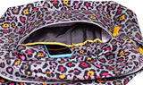 Jansport Superbreak Backpack - Grey Rabbit Lucy Leopard