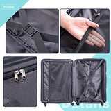 Merax 3 Piece P.E.T Luggage Set Eco-Friendly Light Weight Spinner Suitcase (Green)