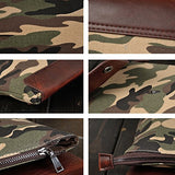 Sealinf Mens Canvas Handbag Camouflage Sleeve Case Envelope Bag For Ipad (Camouflage)