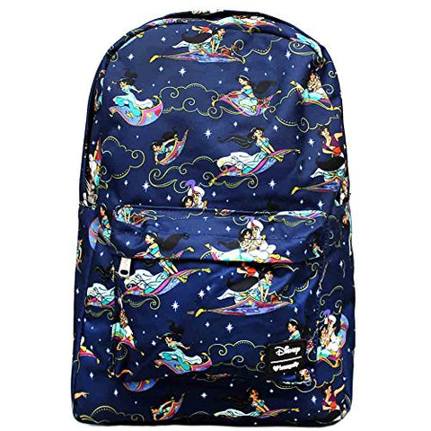 Loungefly Aladdin Magic Carpet Ride Print Backpack Standard