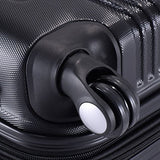 Goplus Globalway Expandable 20" Abs Carry On Luggage Travel Bag Trolley Suitcase (Black)