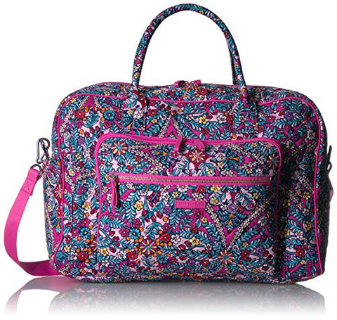 Vera Bradley Iconic Weekender Travel Bag, Signature Cotton, Kaleidoscope