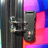 Atm Luggage 3-D Rainbow 3-Piece Hardside Spinner Luggage Set