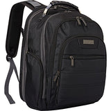 Kenneth Cole Reaction 1680d Polyester Dual Compartment 17" Laptop Backpack, Black