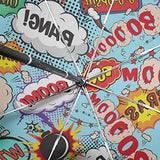 GIOVANIOR Comic Speech Bubbles Bang! Boom! Umbrella Double Sided Canopy Auto Open Close Foldable