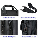 Laptop Bag 15.6 Inch,Water Resistant Briefcase, 15Inch Expandable Messenger Shoulder Bag With