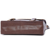 Men Briefcase Tote, Berchirly Vintage PU Leather Laptop Shoulder Messenger Bag for 14inch laptop