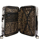 BEBE Luggage Teresa 3pc Spinner Suitcase Set, Black Marble