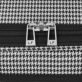 London Fog Cambridge Ii 29" Expandable Spinner, Olive Houndstooth