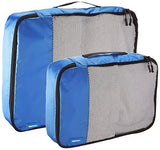 Amazonbasics 4-Piece Packing Cube Set - 2 Medium And 2 Large, Blue