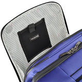 Delsey Luggage Cruise Lite Softside Carry-On Exp. Spinner Suiter Trolley, Blue