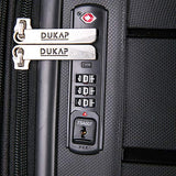 DUKAP Definity Lightweight Hardside Spinner 24'' inches Luggage Black