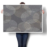 SCOCICI1588 Wall Art Scenery Oil Painting Vector Background with Decorative Dotted Circles Print