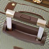 London Fog Cambridge Ii 29" Expandable Spinner, Olive Houndstooth