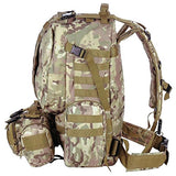 GHP 600D Oxford 420D Nylon Military Camouflage Molle Design Outdoor Camping Backpack