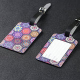 Lizimandu Pu Leather Luggage Tags Suitcase Labels Bag Travel Accessories - Set Of