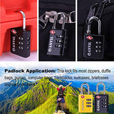 TSA Approved Luggage Locks, Durable Travel Lock with Inspection Indicator and 3 Digit Re-Settable