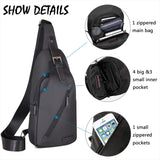 LST Sling Bag Water Resistance Crossbody Chest Backpack Outdoor Cycling Chest Shoulder Unbalance Gym Fashion Bags Sack Satchel for Men & Women