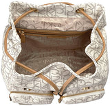 Calvin Klein Teodora Monogram Flap Backpack