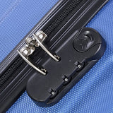 3 Pcs Luggage Set Multi-Directional Wheels Travel Suitcase Size 20" 24" 28" | Blue