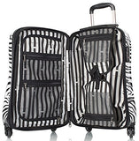 Heys America Unisex Zebra Equus 21" Spinner Black/White Luggage