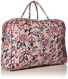 Vera Bradley womens Iconic Grand Weekender Travel Bag, Signature Cotton, Stitched Flowers, One Size