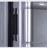 Suitcase, Lightweight, Large 28-Inch Hard-Shell Aluminum Alloy Suitcase, 4 Spinner Wheels, Abs Luggage Travel Trolley, Silver, 24 inch