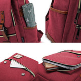 Canvas Backpack - school backpack,Lightweight Laptop Backpack, Vintage Travel Backpack with Laptop Sleeve, School Working Hiking