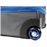 Ful Streamline 30in Soft Rolling Duffel Bag, Retractable Pull Handle, Split Level Storage, Grey