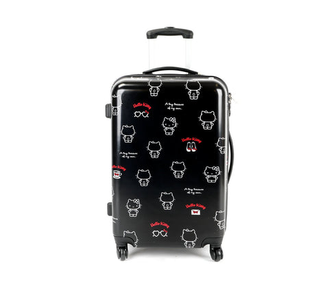 SANRIO Hello Kitty 26" Rolling Suitcase: Red Logo