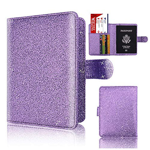 Passport Holder Cover, ACdream Travel Leather RFID Blocking Case Wallet for Passport with Hasp