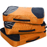 eBags Large Packing Cubes for Travel - 3pc Set - (Tangerine)