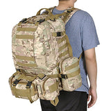 Aw Cp Camouflage Camping Bag 23X19X5.5" Oxford Nylon Backpack Travel Hike Camp Climb Military