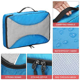 G4Free Packing Cubes 6pcs Set Travel Luggage Organizers Accessories Small, Medium, Large (Blue-6pcs)