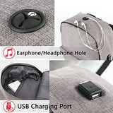 Backpack, Water Resistant School Backpack With Usb Charging Port For Women Men, Canvas College