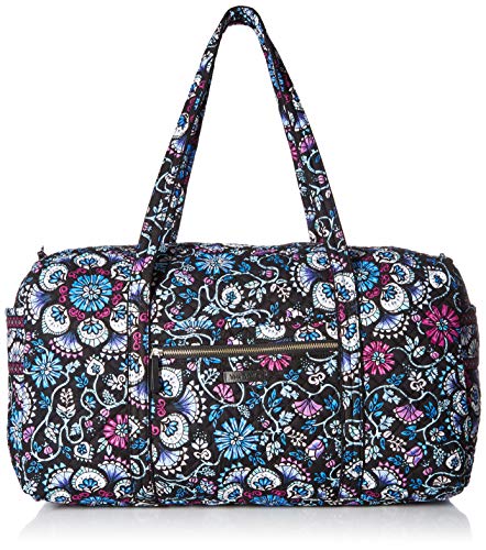 Vera Bradley womens Iconic Large Travel Duffel, Signature Cotton, Bramble, One Size