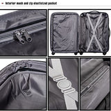 Merax Travelhouse Luggage 3 Piece Expandable Spinner Set (Gold)