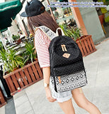 Eaglebeky Canvas Dot Backpack Lightweight Teen Girls Backpacks School Shoulder Bags (Khaki)